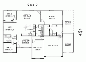 2552 sq ft floor plan            